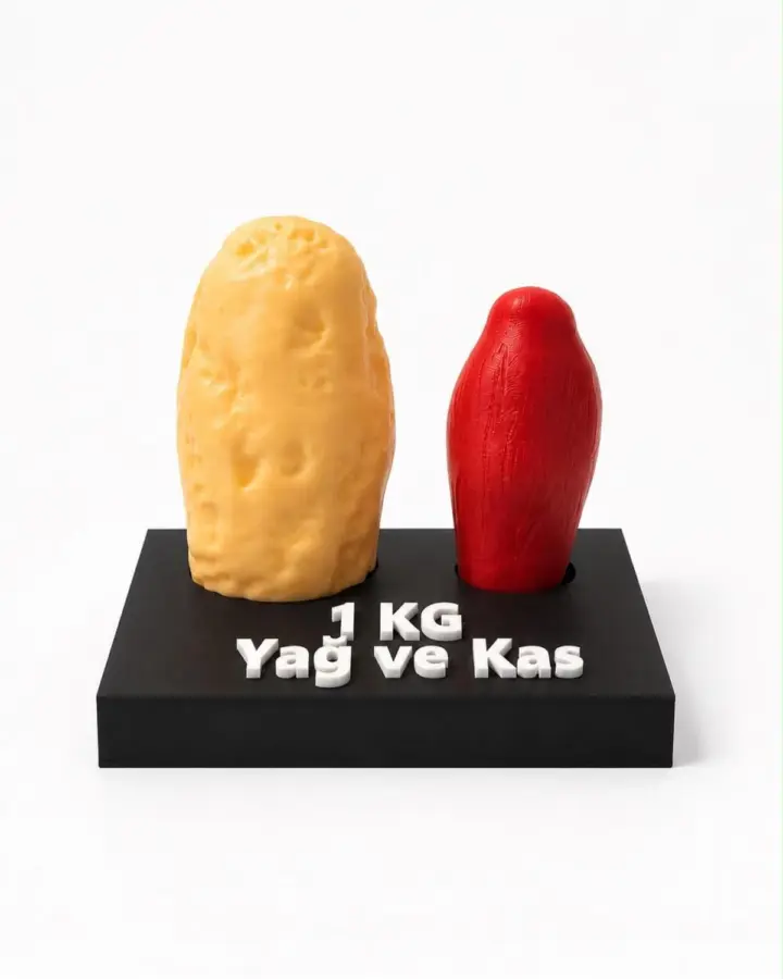 Yağ ve Kas Kütlesi Karşılaştırma Maketi